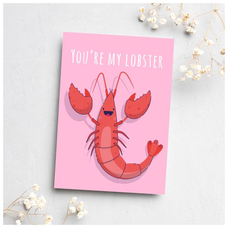 Share The Love Youre My Lobster - Love Greeting Card