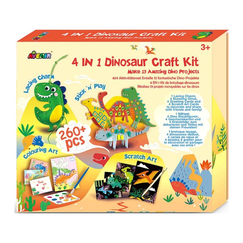 Avenir 4-In-1 Dinosaur Craft Kit Avenir 4-In-1 Dinosaur Craft Kit