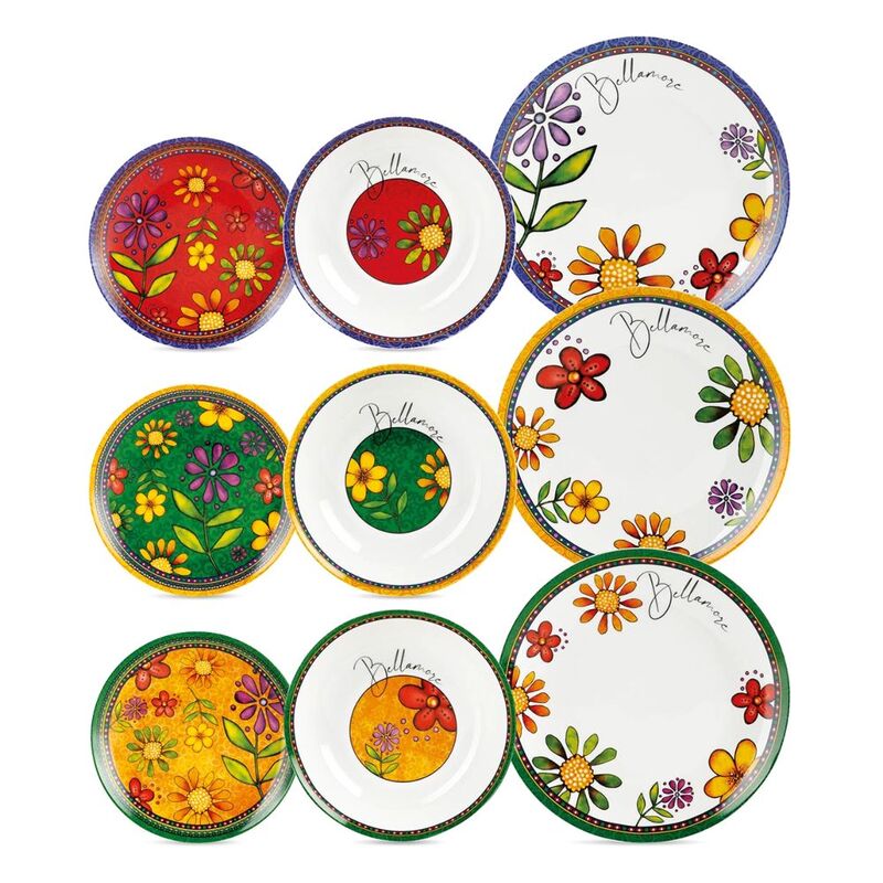 Egan Bellamore Plates (Soup/Dinner/Dessert Plates) (Set Of 18) Egan Bellamore Plates (Soup/Dinner/Dessert Plates) (Set Of 18)