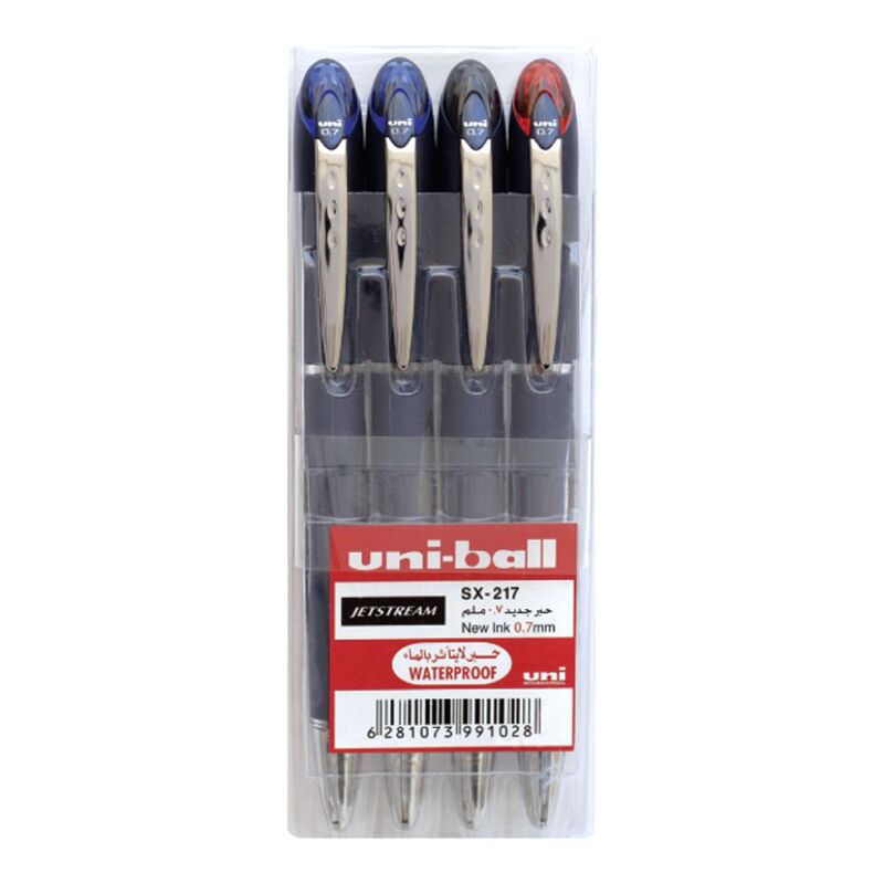 Uni-Ball Jetstream 0.7Mm Pen Pack (Pack Of 4) Uni-Ball Jetstream 0.7Mm Pen Pack (Pack Of 4)