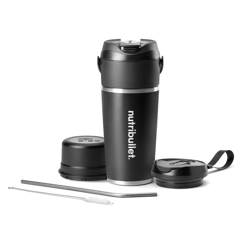 Nutri Bullet Flip Insulated Portable Blender (Set of 8) Black Nutri Bullet Flip Insulated Portable Blender (Set of 8) Black