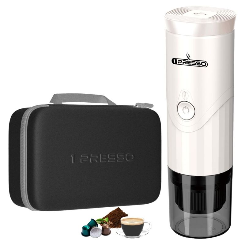 1Presso Pro Portable Espresso Coffee Machine White 1Presso Pro Portable Espresso Coffee Machine White