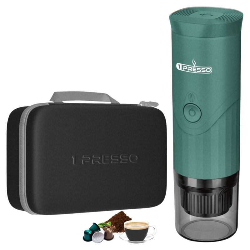 1Presso Pro Portable Espresso Coffee Machine Green 1Presso Pro Portable Espresso Coffee Machine Green