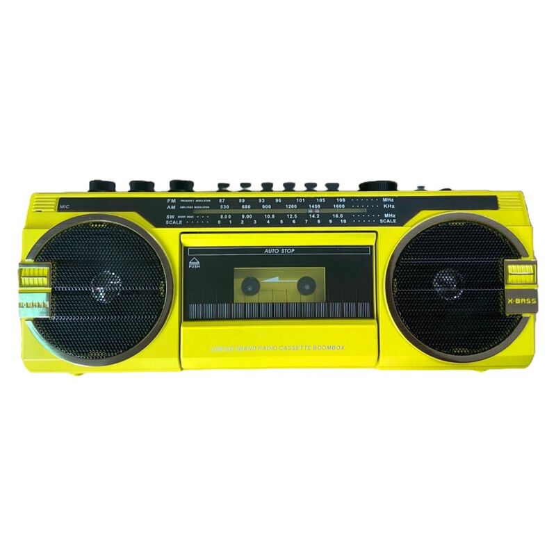 Echo Audio Retro Blast Radio Cassette Player With Bluetooth - Yellow Echo Audio Retro Blast Radio Cassette Player With Bluetooth - Yellow