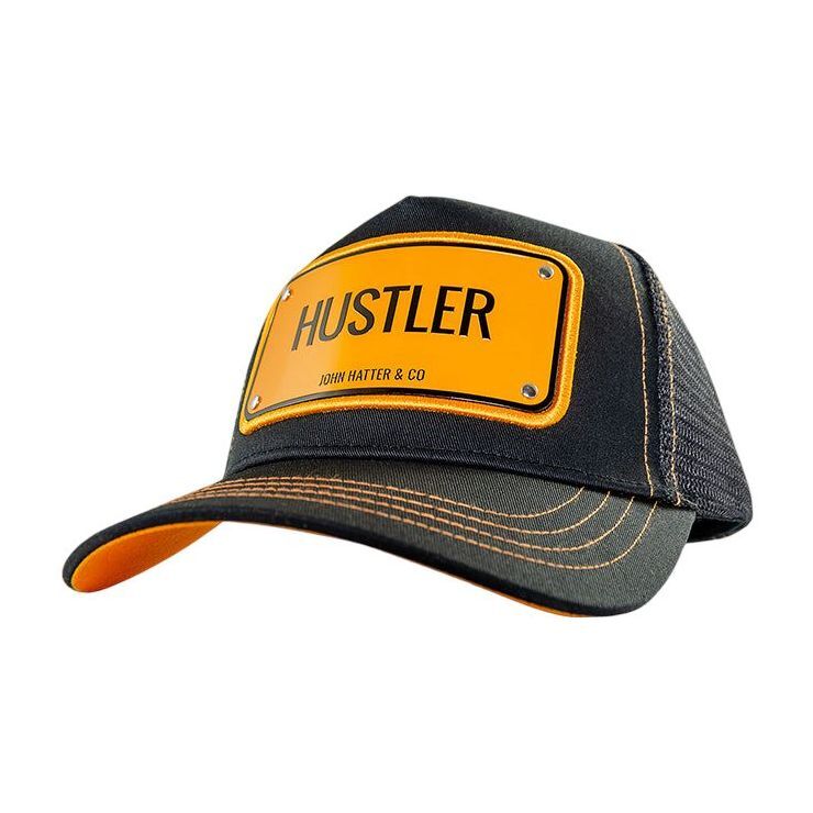John Hatter Hustler Unisex Aluminium Edition Mesh Trucker Cap John Hatter Hustler Unisex Aluminium Edition Mesh Trucker Cap