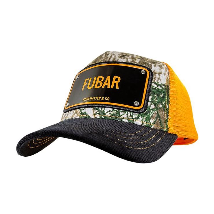 John Hatter Fubar Unisex Aluminium Edition Mesh Trucker Cap John Hatter Fubar Unisex Aluminium Edition Mesh Trucker Cap