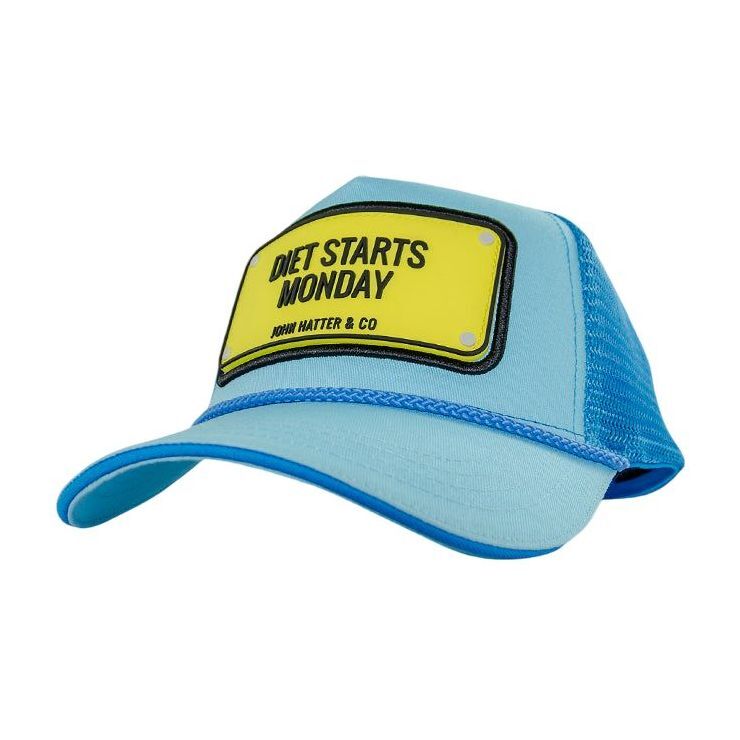 John Hatter Diet Starts Monday Unisex Rubber Patch Rubber Edition Mesh Trucker Cap John Hatter Diet Starts Monday Unisex Rubber Patch Rubber Edition Mesh Trucker Cap