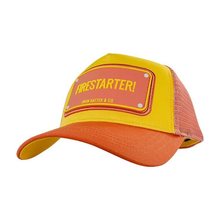 John Hatter Firestarter Unisex Rubber Patch Rubber Edition Mesh Trucker Cap