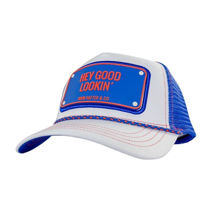 John Hatter Hey Good Lookin Unisex Rubber Patch Rubber Edition Mesh Trucker Cap