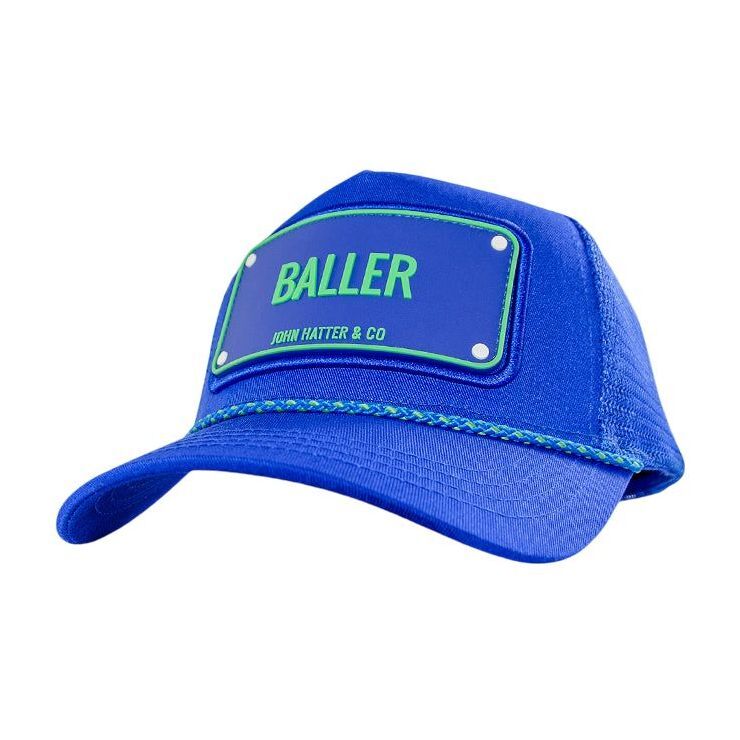 John Hatter Baller Unisex Rubber Patch Rubber Edition Mesh Trucker Cap