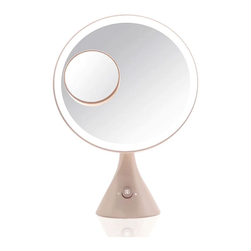 Beautifect Glow Mirror - Recharchageable Mirror with LED Lights - Nude