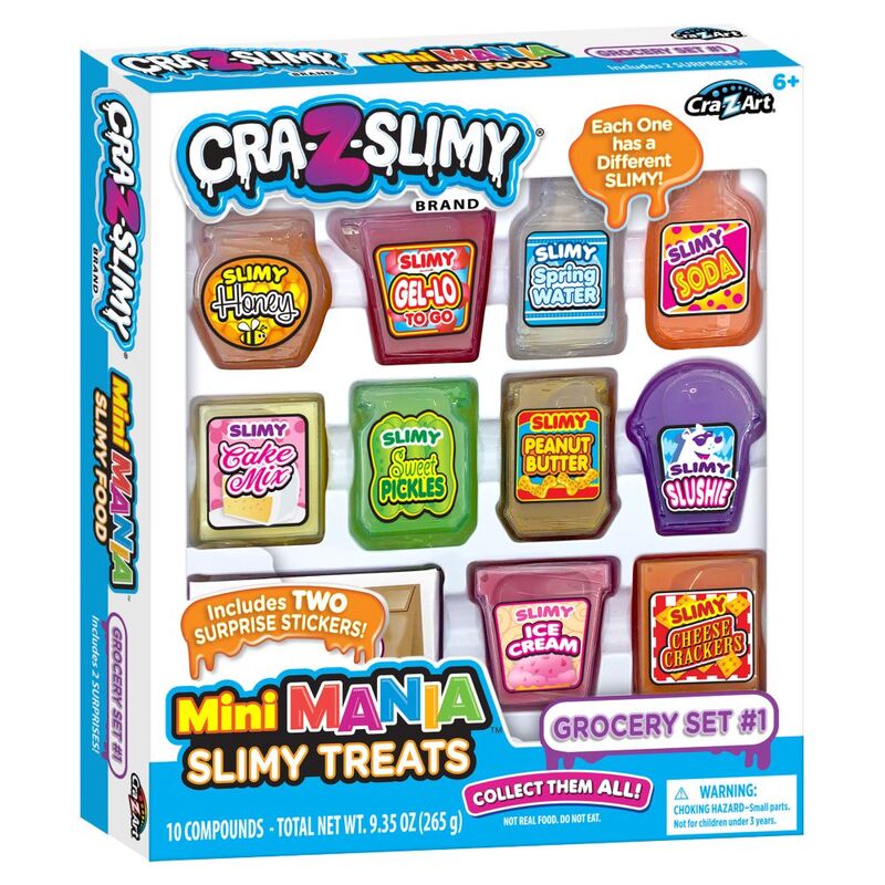 Cra-Z-Slimy Mini Mania Slimy Treats Grocery Set #1