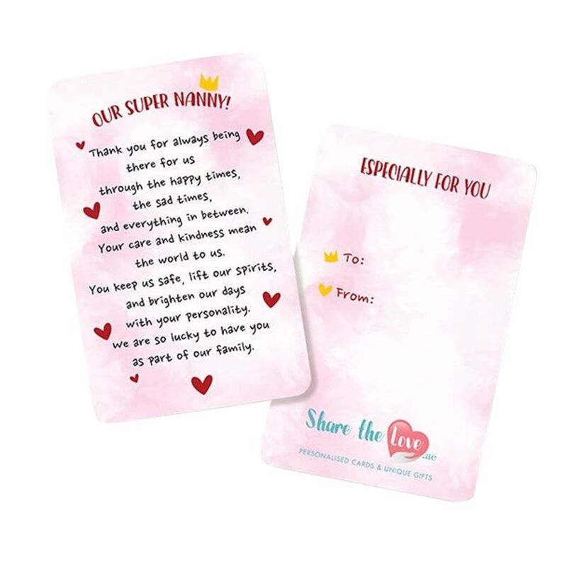 Share The Love Our Super Nanny! - Affection Greeting Card