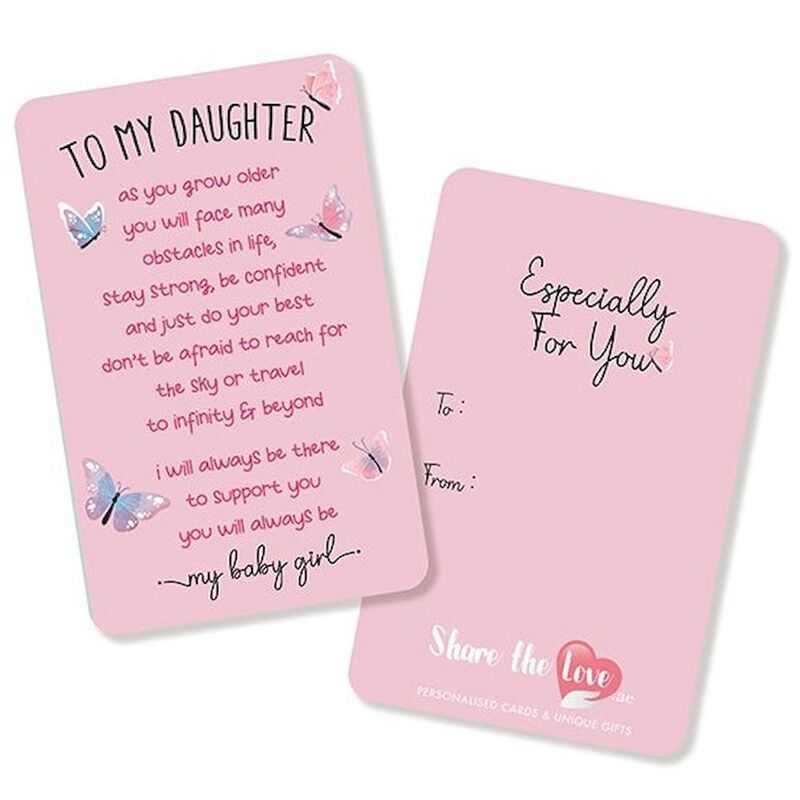 Share the Love To My Baby Girl - Affection Greeting Card Share the Love To My Baby Girl - Affection Greeting Card