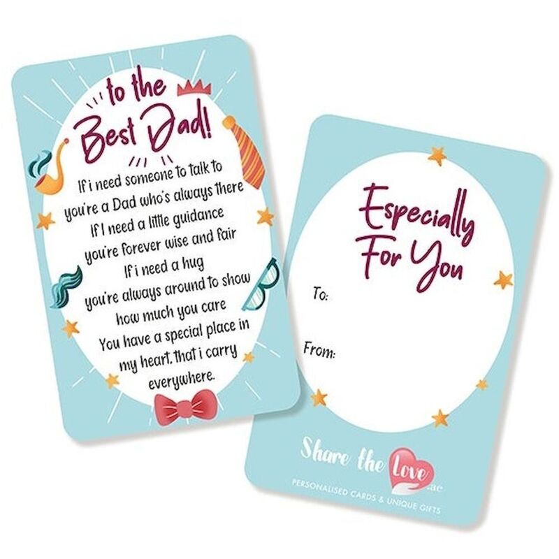 Share the Love To The Best Dad - Affection Greeting Card Share the Love To The Best Dad - Affection Greeting Card