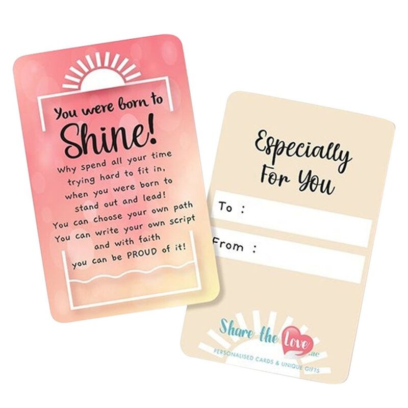 Share The Love You Were Born To Shine - Peach Affection Greeting Card