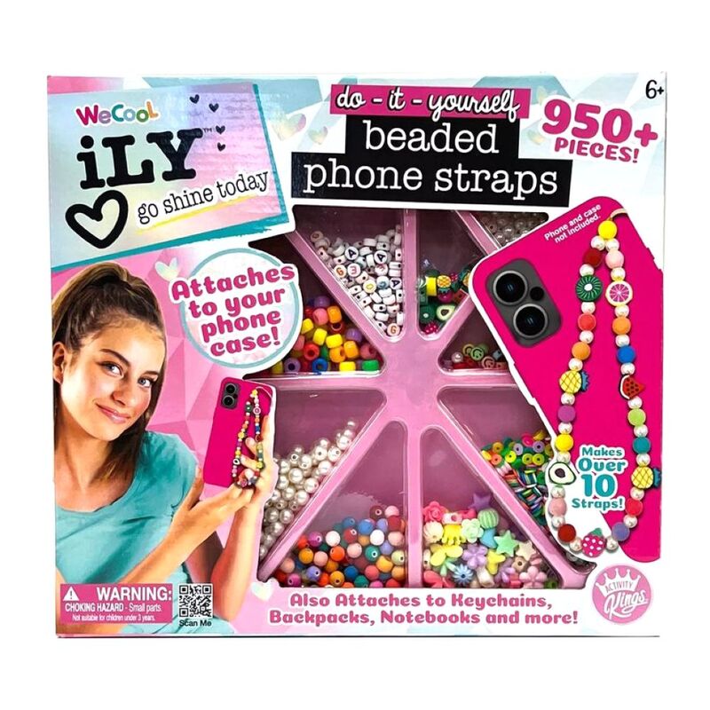 Wecool Ily Diy Beaded Phone Straps Kit Wecool Ily Diy Beaded Phone Straps Kit