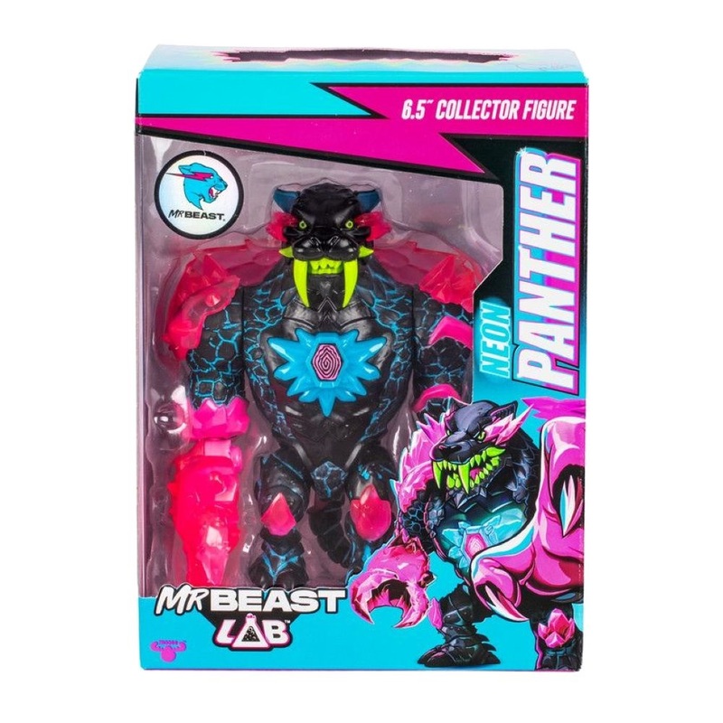 Mr Beast Lab Apex Beast Neon Panther 6.5-Inch Collector Action Figure Mr Beast Lab Apex Beast Neon Panther 6.5-Inch Collector Action Figure