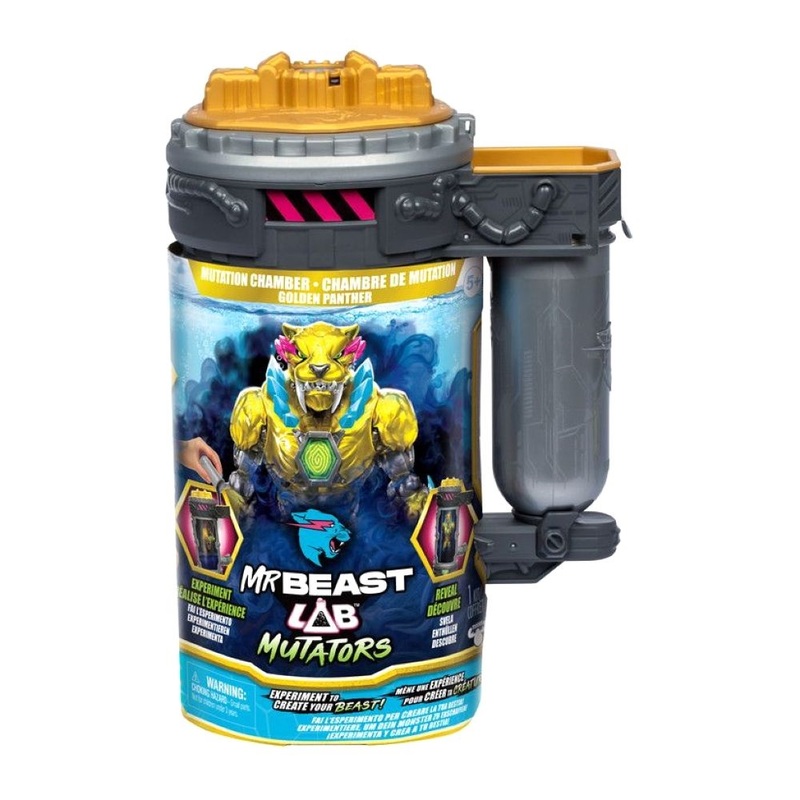 Mr Beast Lab Mutators Mutation Chamber Golden Panther 5.5-Inch Action Figure Mr Beast Lab Mutators Mutation Chamber Golden Panther 5.5-Inch Action Figure