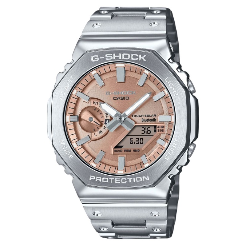 Casio G-Shock Men Full Metal Analog-Digital Watch Gm-B2100Ad-5Adr Silver