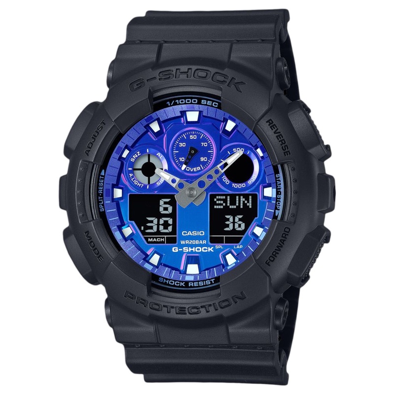 Casio G-Shock Men Casual Watch Ga-100Fl-8Adr Black