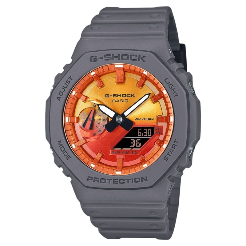 Casio G-Shock Men Casual Watch Ga-2100Fl-8Adr Grey Casio G-Shock Men Casual Watch Ga-2100Fl-8Adr Grey
