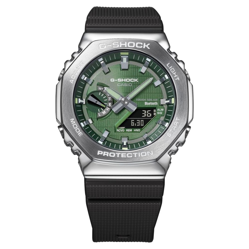 G-Shock G-Steel Solar Power Metal Men Watch Gbm-2100A-1A3Dr - Black / Silver