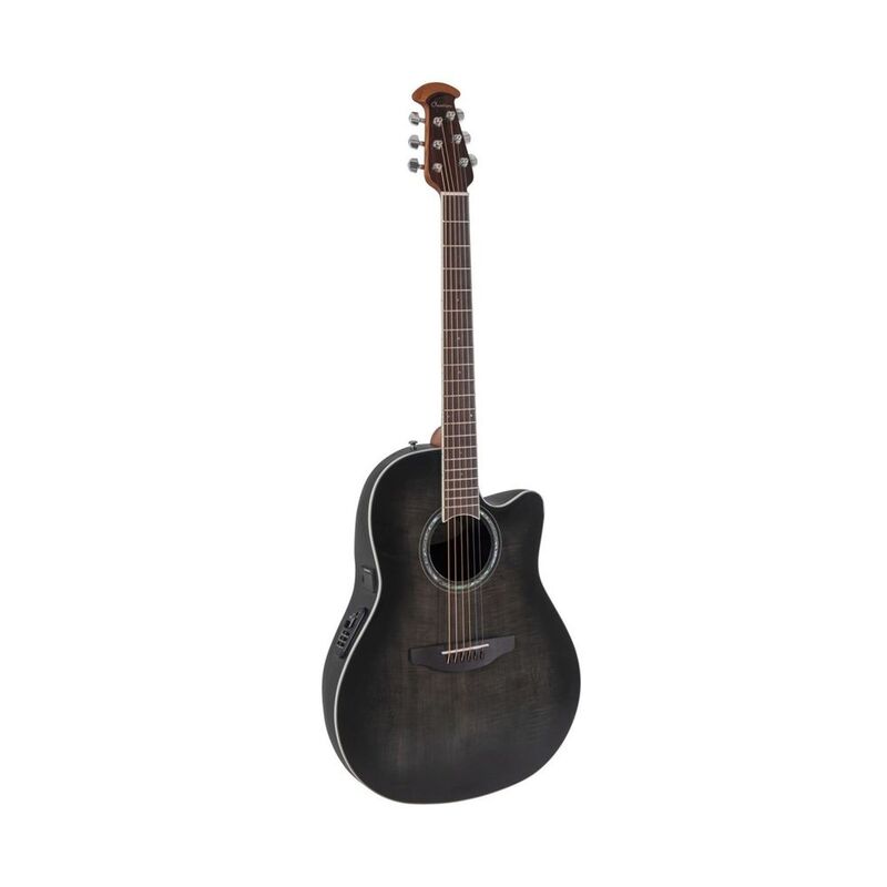 Ovation CS24P-TBBY-G Celebrity Standard Plus Mid Cutaway Electric-Acoustic Guitar - Blackburst Flame Ovation CS24P-TBBY-G Celebrity Standard Plus Mid Cutaway Electric-Acoustic Guitar - Blackburst Flame