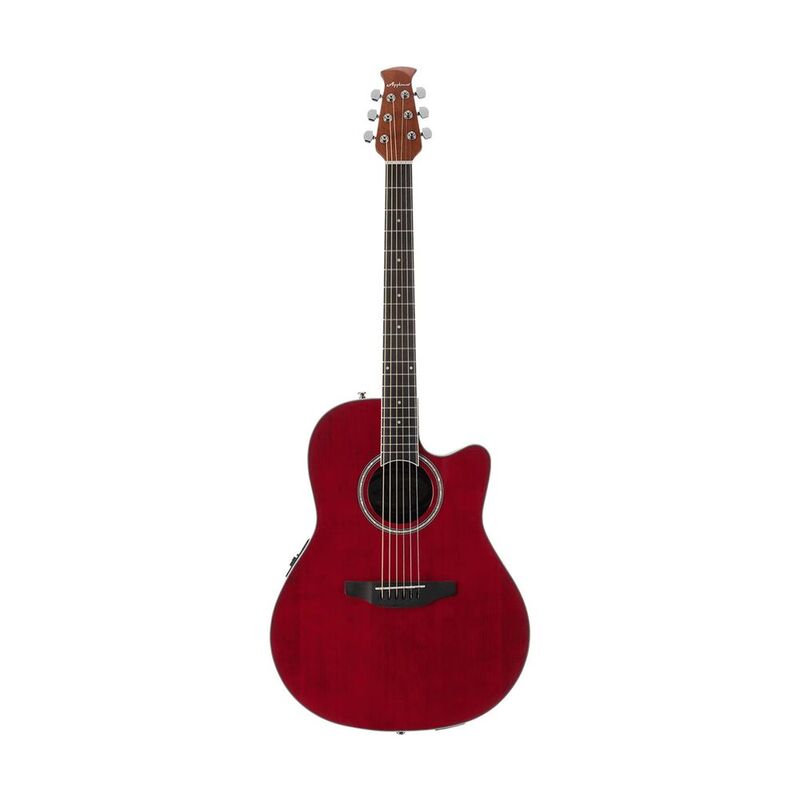 Ovation AB24-2S Applause Mid Depth Acoustic-Electric Guitar - Ruby Red