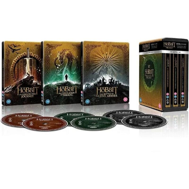 The Hobbit Trilogy - Limited Edition Steelbook - 4K Blu-Ray The Hobbit Trilogy - Limited Edition Steelbook - 4K Blu-Ray