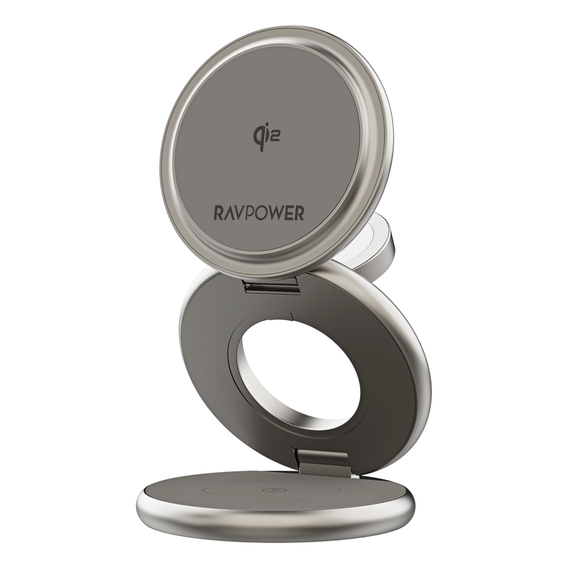 RavPower RP-WC1008 Premium Foldable Magsafe 3-In-1 Charging  RavPower RP-WC1008 Premium Foldable Magsafe 3-In-1 Charging