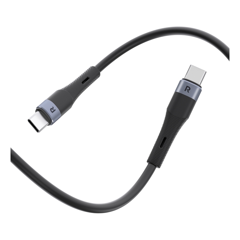 RavPower CB1038 60W C-C Cable Liquid Silicone - Black