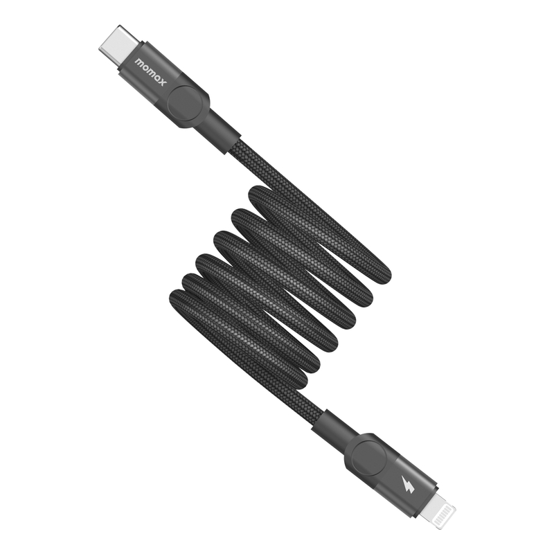 Momax Mag Link USB-C To Lightning Magnetic Cable 1m - Black