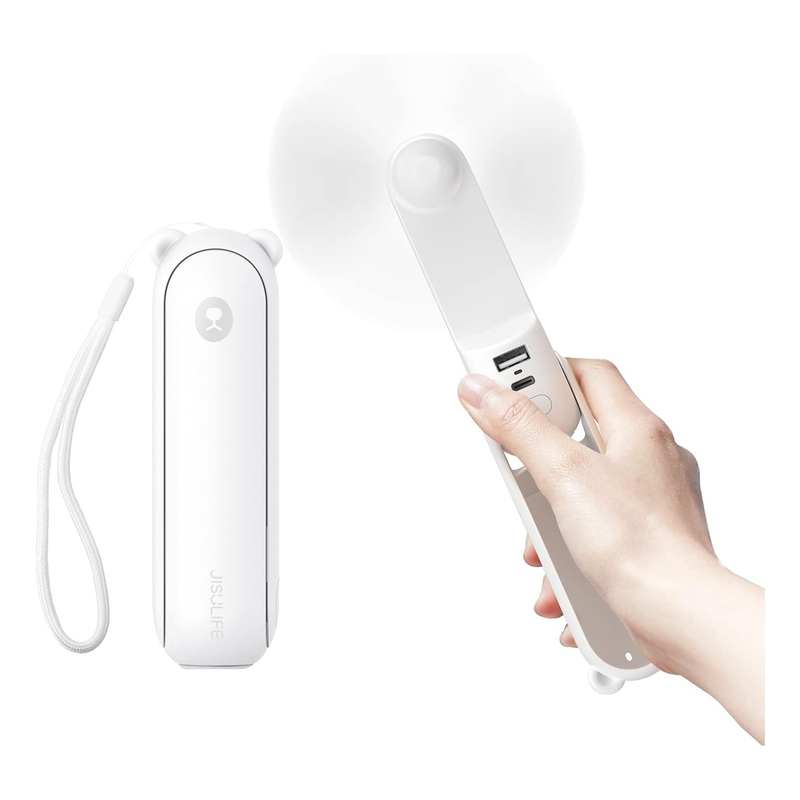 JisuLife Handheld Fan Life8 Plus - White JisuLife Handheld Fan Life8 Plus - White