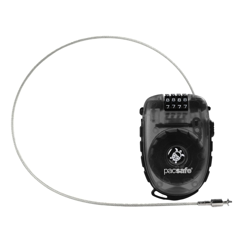 Pacsafe Retractasafe 250 4-Dial Retractable Cable Lock - Smoke