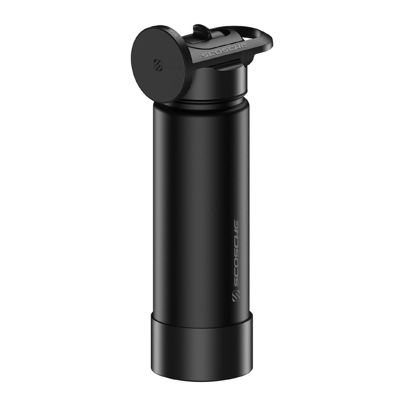 Scosche Magicmount Flask Insulated Water Bottle With Built-In Magsafe Compatible Phone Mount - Black (22Oz) Scosche Magicmount Flask Insulated Water Bottle With Built-In Magsafe Compatible Phone Mount - Black (22Oz)