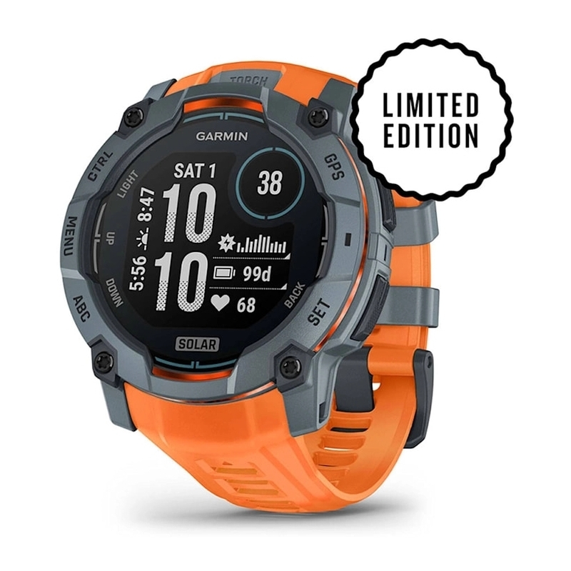 Garmin Instinct 3 GPS Smartwatch - 50mm Solar - Twilight with Solstice Band Garmin Instinct 3 GPS Smartwatch - 50mm Solar - Twilight with Solstice Band