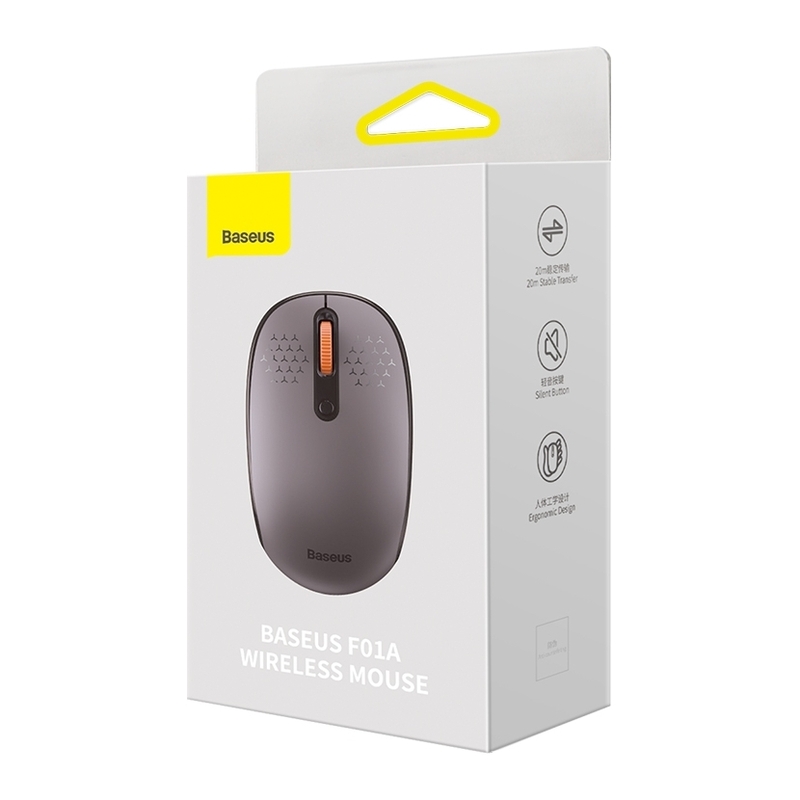 Baseus F01B Tri-Mode Wireless Mouse - Frosted Gray Baseus F01B Tri-Mode Wireless Mouse - Frosted Gray