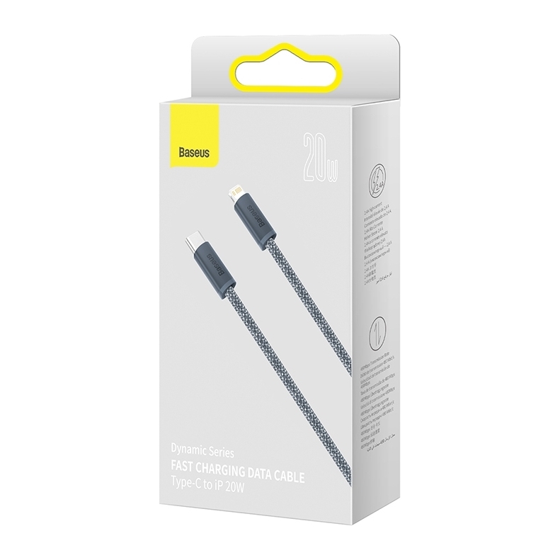 Baseus Dynamic Fast Charging Cable Type-C to iP 20W 1m - Slate Gray