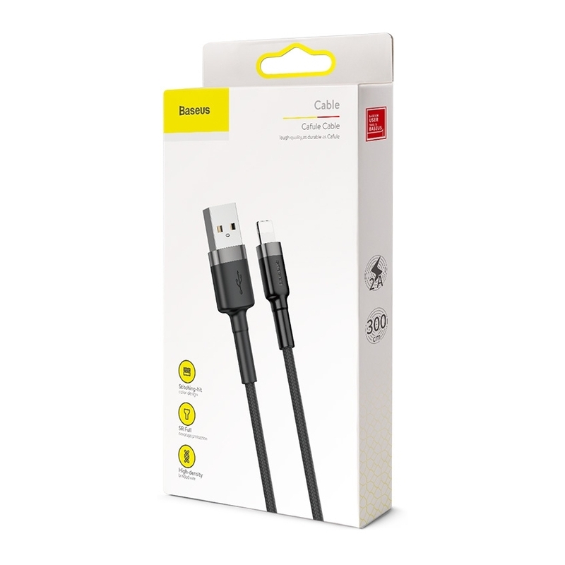 Baseus Cafule USB Cable for iP 2A 3m - Gray/Black