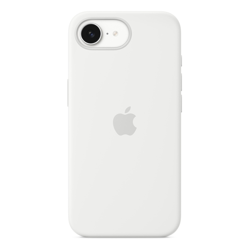 Apple iPhone 16e Silicone Case - White Apple iPhone 16e Silicone Case - White
