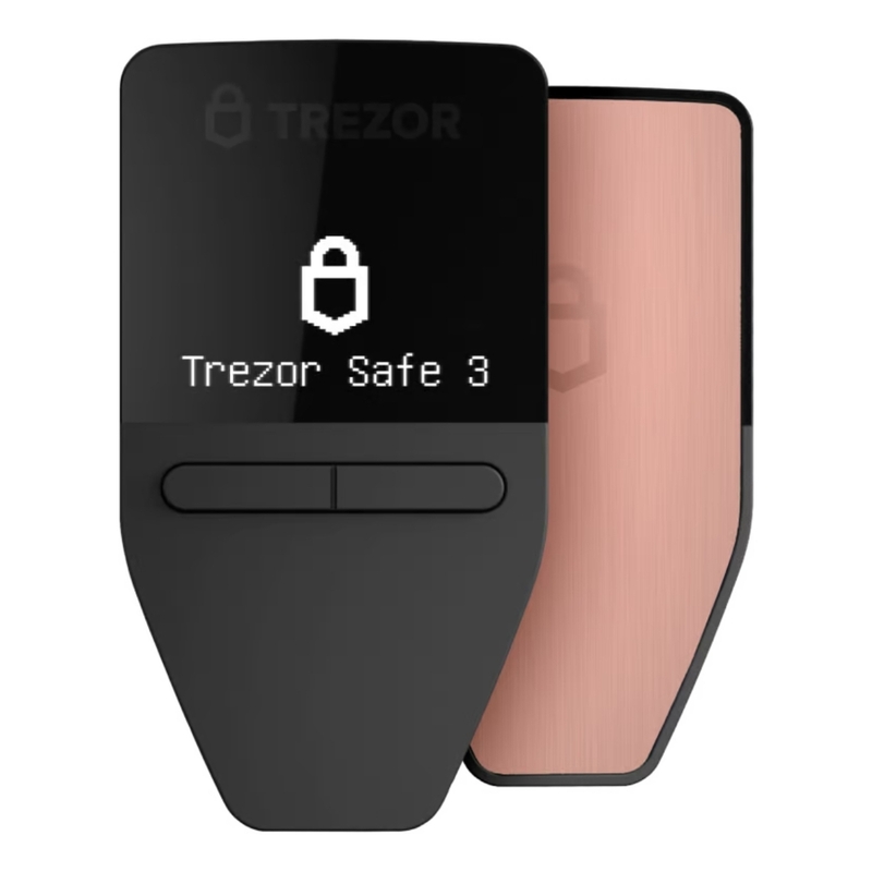 Trezor Safe 3 Advanced Crypto Hardware Wallet - Galactic Rose Trezor Safe 3 Advanced Crypto Hardware Wallet - Galactic Rose