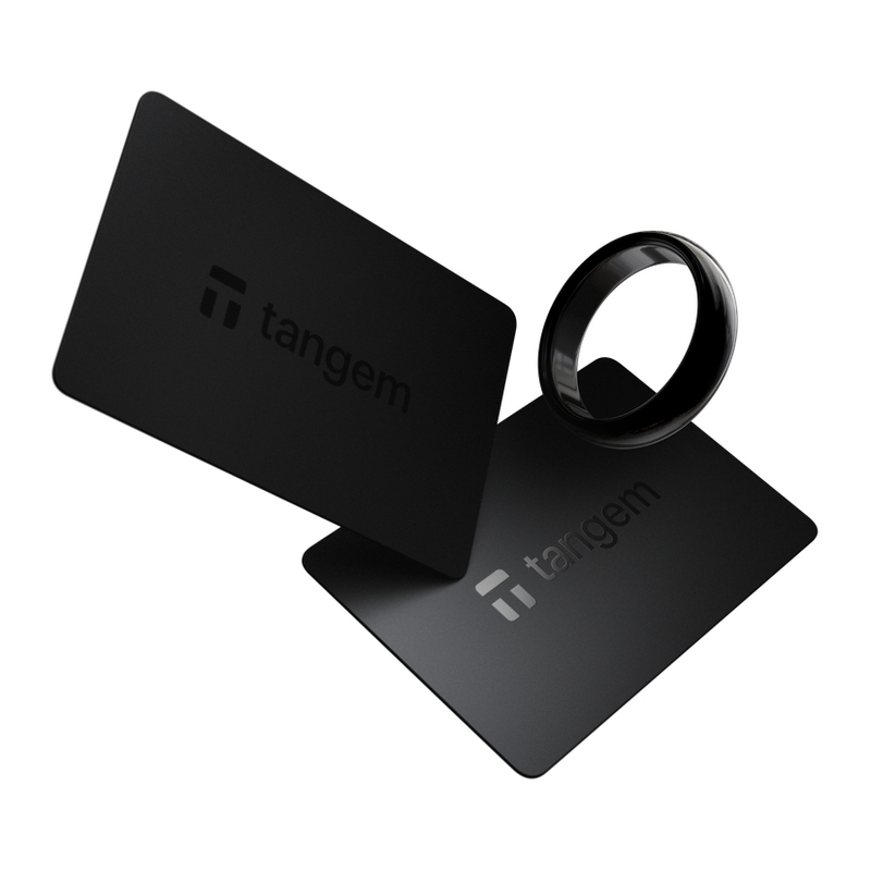 Tangem Crypto Hardware Wallet Ring Size 8 (1 Ring & 2 Cards) Tangem Crypto Hardware Wallet Ring Size 8 (1 Ring & 2 Cards)