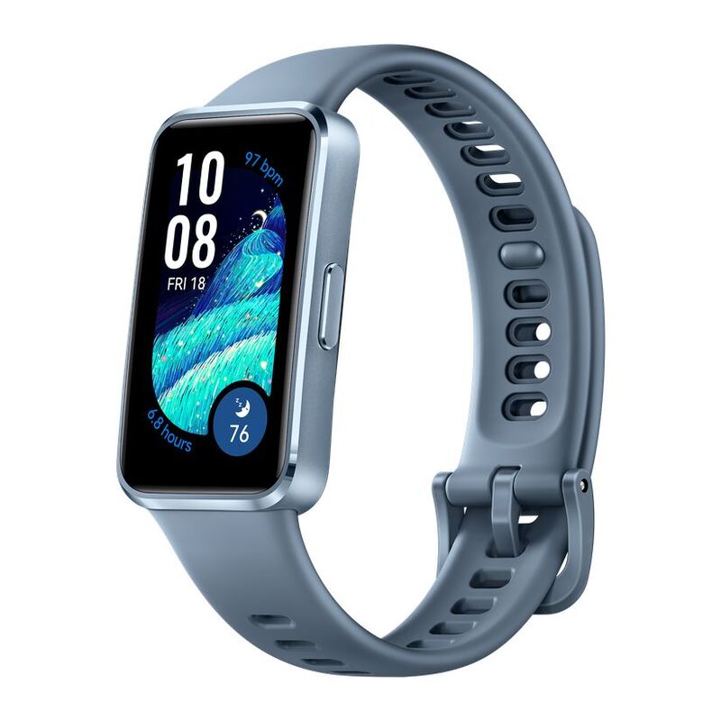 Huawei Band 10 Blue Aluminium Case - Blue Fluoroelastomer Strap Huawei Band 10 Blue Aluminium Case - Blue Fluoroelastomer Strap