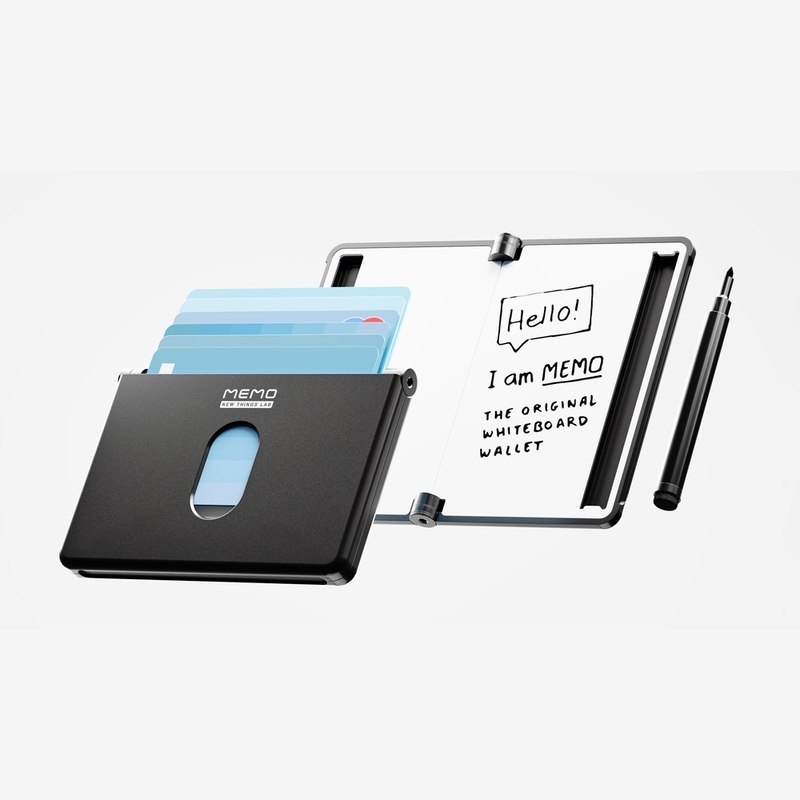 New Things Lab Memo RFID Blocking Whiteboard Wallet - Charcoal Black New Things Lab Memo RFID Blocking Whiteboard Wallet - Charcoal Black