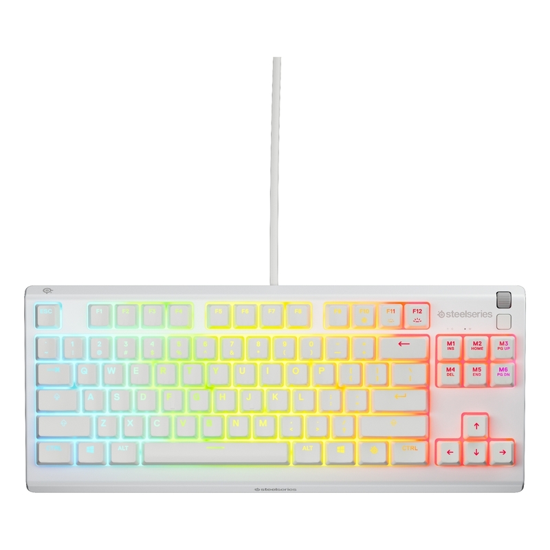 SteelSeries APEX 3 TKL White Gaming Keyboard - Whisper-Quiet Switch (US Layout) SteelSeries APEX 3 TKL White Gaming Keyboard - Whisper-Quiet Switch (US Layout)