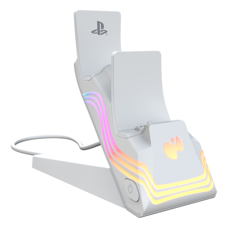 PDP PS5 After Glow Dual Charger - White PDP PS5 After Glow Dual Charger - White
