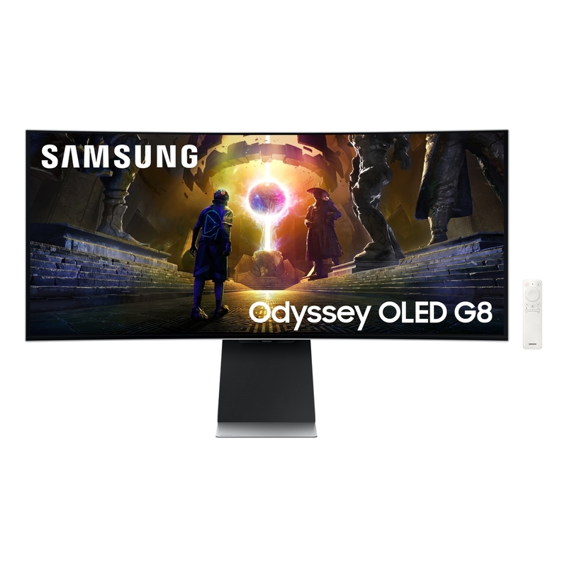 Samsung 34" Gaming Monitor G8 Odyssey OLED Ultra Wide QHD with Smart Functions 175Hz 0.03Ms