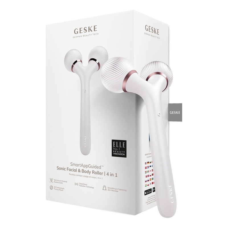 GESKE SmartAppGuided Sonic Facial & Body Roller 4 in 1 - Starlight