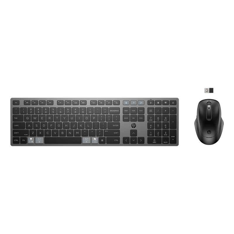 HP 720 Multi-Device Rechargeable Wireless Keyboard and Mouse Combo
